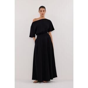 DISSH Esme Asymmetrical Maxi Dress - XS Black